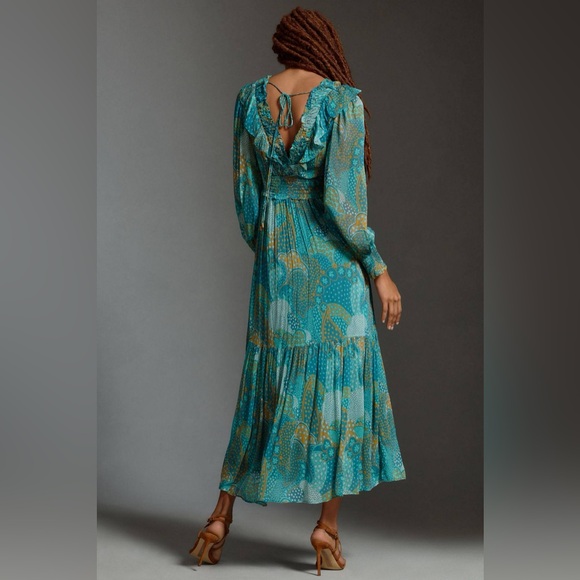 Anthropologie NWT Odetta Ruffled V-Neck Dress - Picture 10 of 10